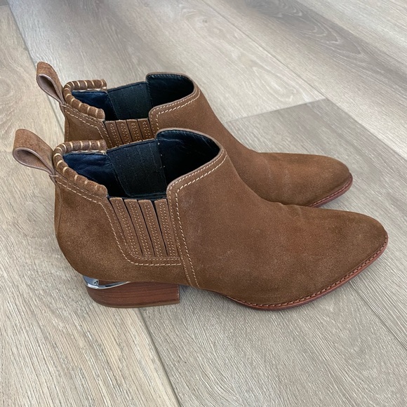 Alexander Wang Kori Leather Ankle Boots Size 9.5 - Picture 2 of 7